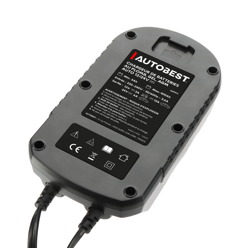 Chargeur et maintien de charge automatique intelligent 12V-12A/24V-6A