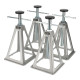 Lot de 4 Chandelles aluminum pour caravane Capacité 900 Kg par chandelle