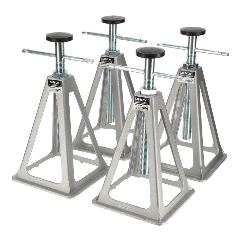 Lot de 4 Chandelles aluminum pour caravane Capacité 900 Kg par chandelle