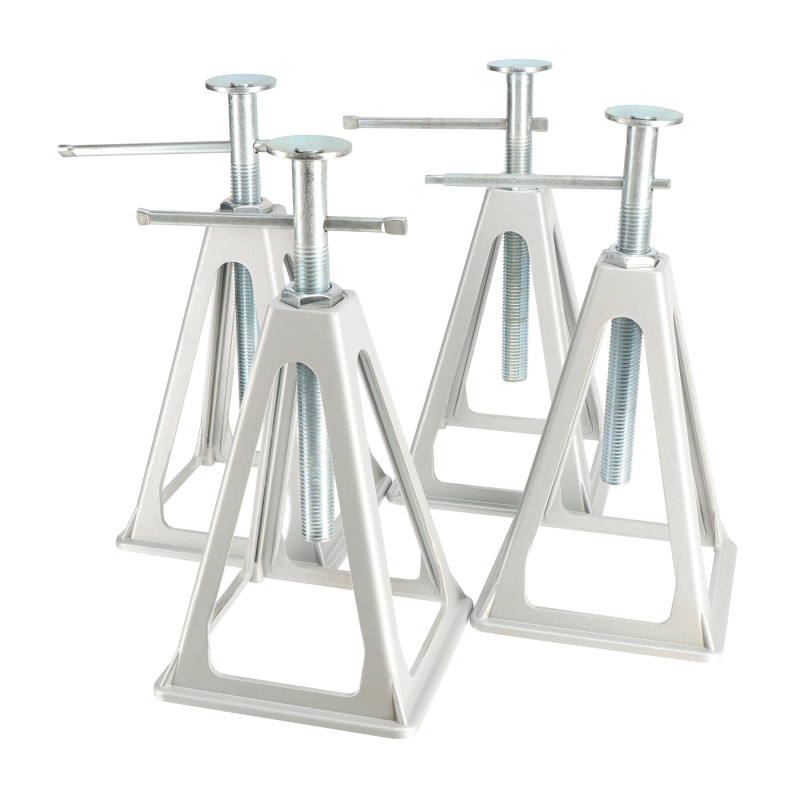 Lot de 4 Chandelles aluminum pour caravane Capacité 900 Kg par chandelle