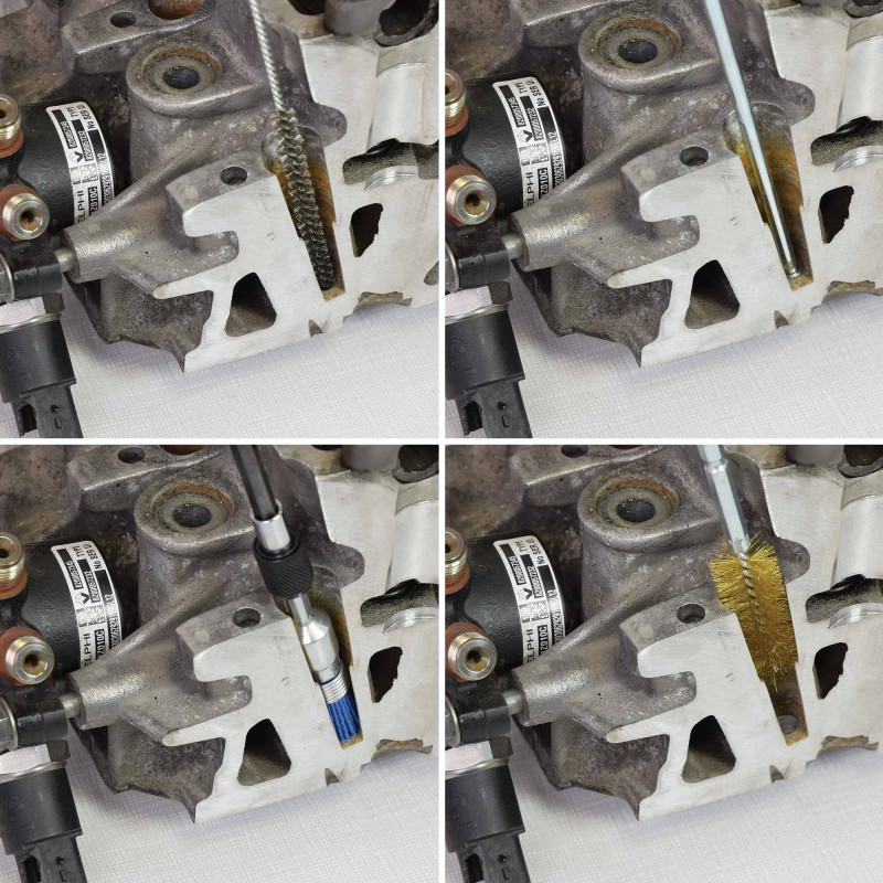Coffret de nettoyage d'injecteur - siège et compartiment  - 19 pièces