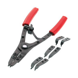 Pince circlips 3 têtes grand modèle extérieur