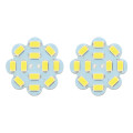 Lot de 2 ampoules G4 SMD 12/24V diamètre 30mm connexion arrière