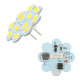 Lot de 2 ampoules G4 SMD 12/24V diamètre 30mm connexion arrière