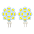 Lot de 2 ampoules G4 SMD 12/24V diamètre 30mm connexion latérale