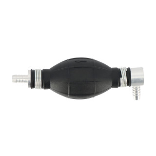Poire d'amorçage carburant embouts 8mm, 1 droit 1 coude 90°