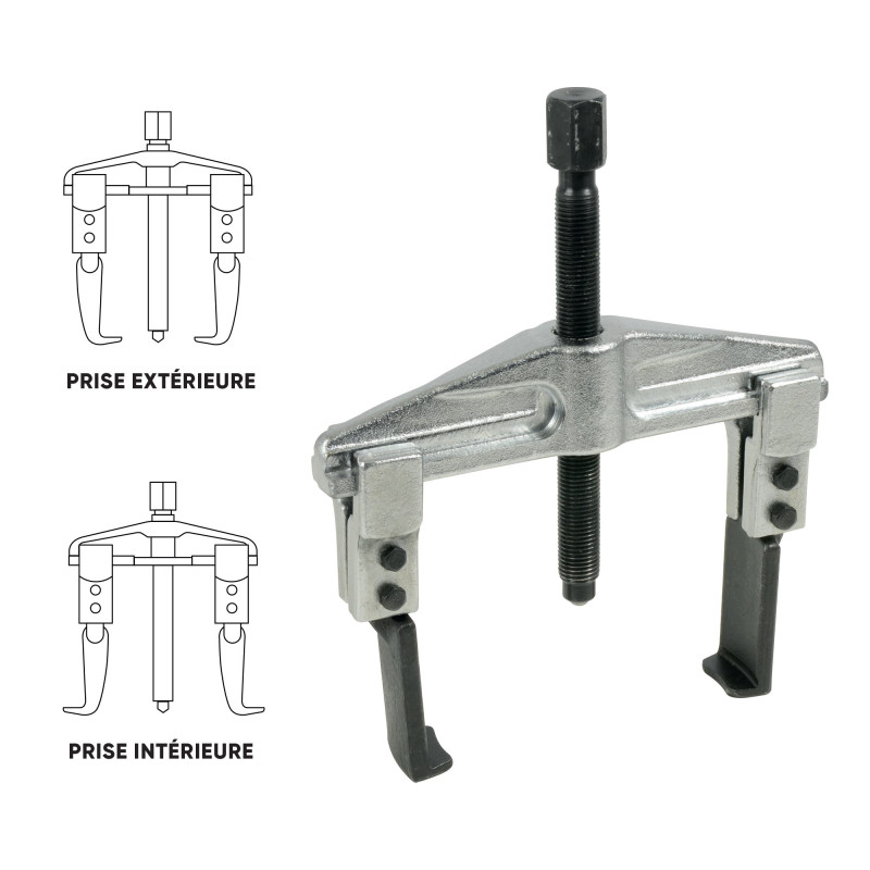 Extracteur 2 griffes réglable 160 x 100 mm