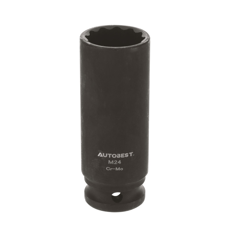 Douille à choc chrome molybdène 12 pans carré 1/2 24mm