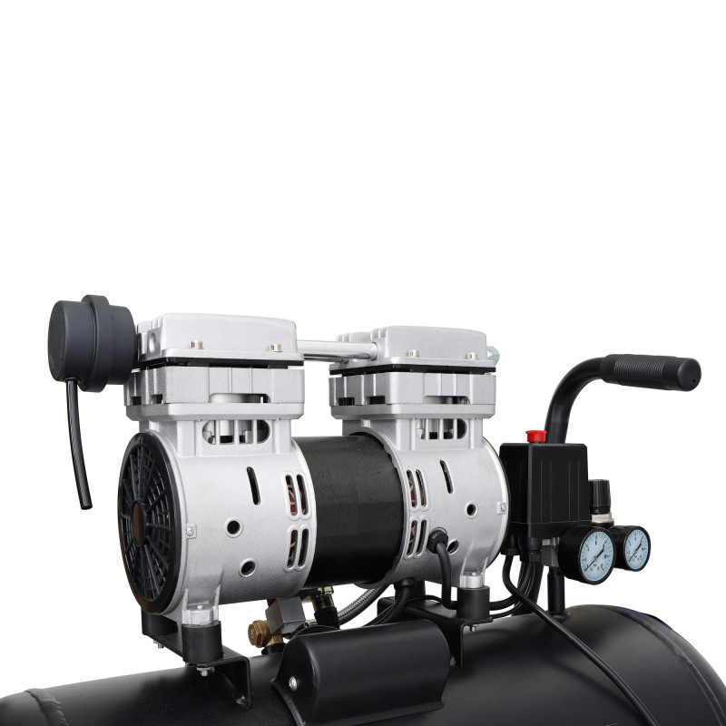 Compresseur Bicylindre silencieux 50L