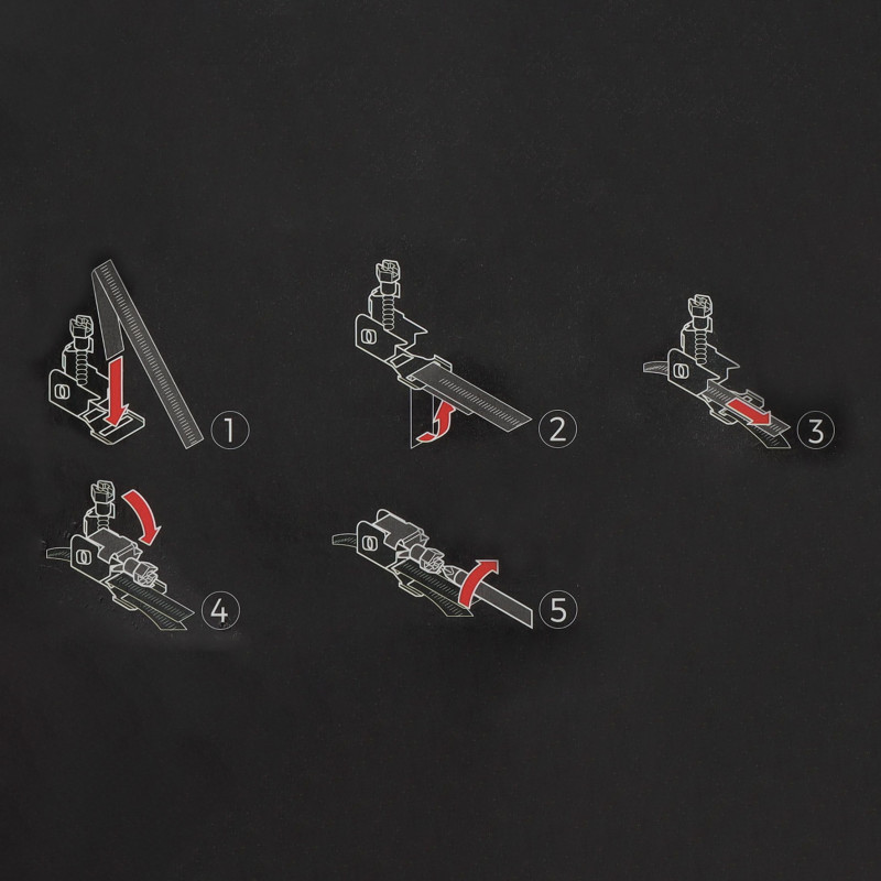 Collier de serrage à bande 9mm Longueur 3 mètres 8 têtes