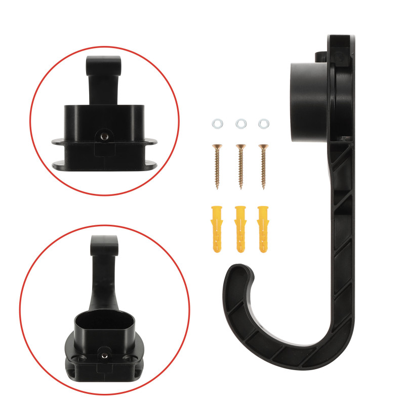 Support mural pour cable de charge vehicule elec