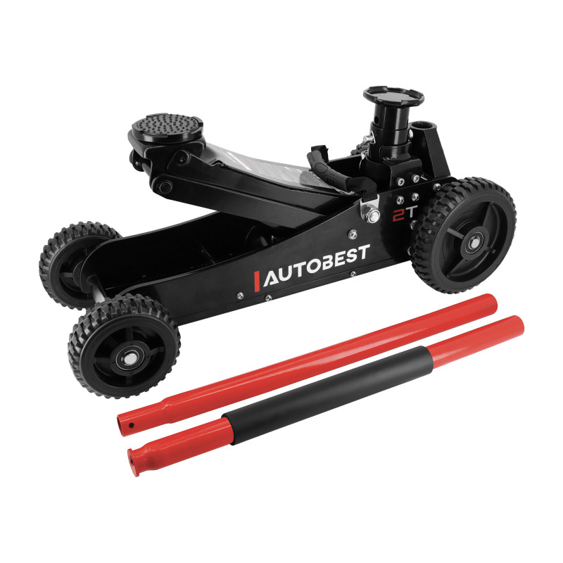 Cric pro hydraulique roulant - Tout terrain - 2 tonnes - Levage de 152 à 595mm