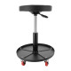 Tabouret de mécanicien réglable - Hauteur max 52cm - Tabouret atelier - 5 roulettes pivotantes