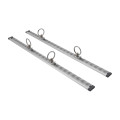 2 rails arrimage - longueur 61cm - Aluminium - 7 trous de Fixation - Rail réglable 24 positions
