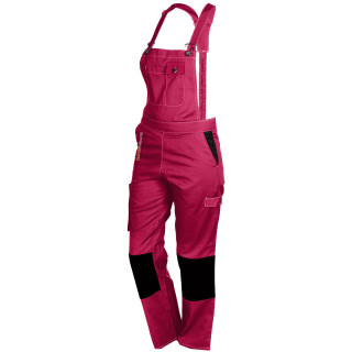 Salopette de Travail Femme Rose et Noir - Fashion Sécurité - Résistante, Confortable et Tendance - Bricolage et Jardinage