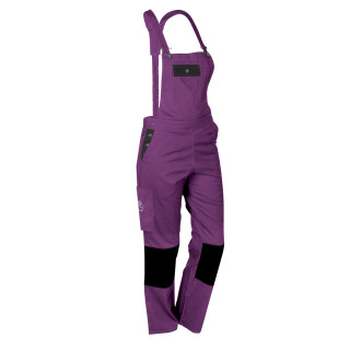 Salopette de Travail Femme Violet et Noir - Fashion Sécurité - Résistante, Confortable et Tendance - Bricolage et Jardinage