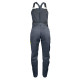 Salopette de Travail Femme Gris et Citron - Fashion Sécurité - Résistante, Confortable et Tendance - Bricolage et Jardinage