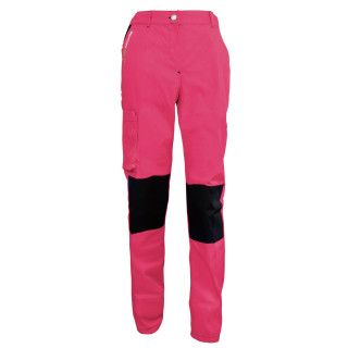 Pantalon de Travail Femme Rose et Noir - Fashion Sécurité - Résistant, Confortable et Tendance - Bricolage et Jardinage