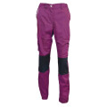 Pantalon de Travail Femme Violet et Noir - Fashion Sécurité - Résistant, Confortable et Tendance - Bricolage et Jardinage