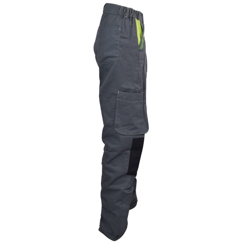 Pantalon de Travail Femme Gris et Citron - Fashion Sécurité - Résistant, Confortable et Tendance - Bricolage et Jardinage