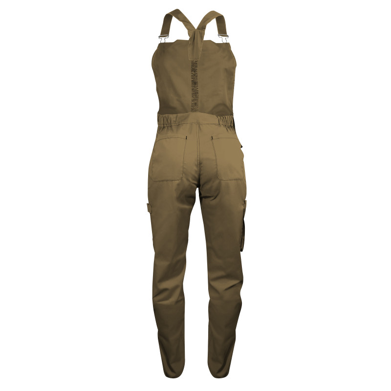 Salopette de Travail Femme Sable - Fashion Sécurité - Résistante, Confortable et Tendance - Bricolage et Jardinage