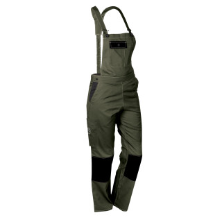 Salopette de Travail Femme Kaki - Fashion Sécurité - Résistante, Confortable et Tendance - Bricolage et Jardinage