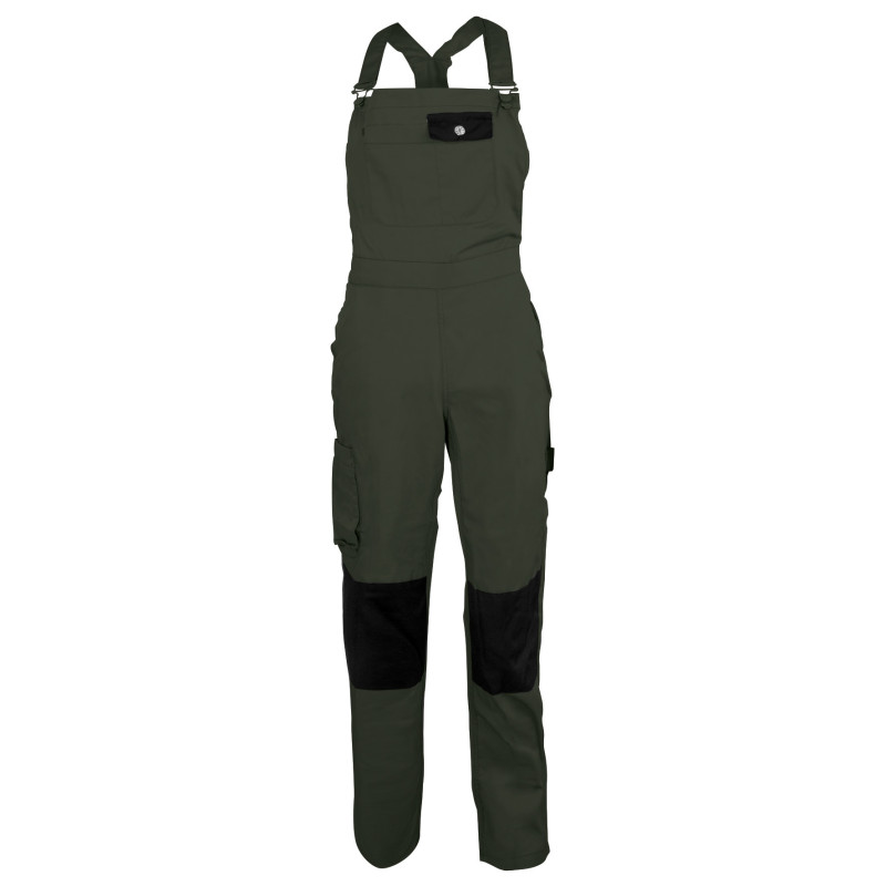 Salopette de Travail Femme Kaki - Fashion Sécurité - Résistante, Confortable et Tendance - Bricolage et Jardinage
