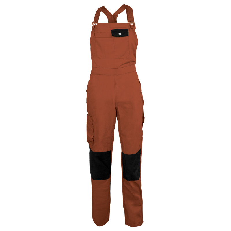 Salopette de Travail Femme Terracotta - Fashion Sécurité - Résistante, Confortable et Tendance - Bricolage et Jardinage