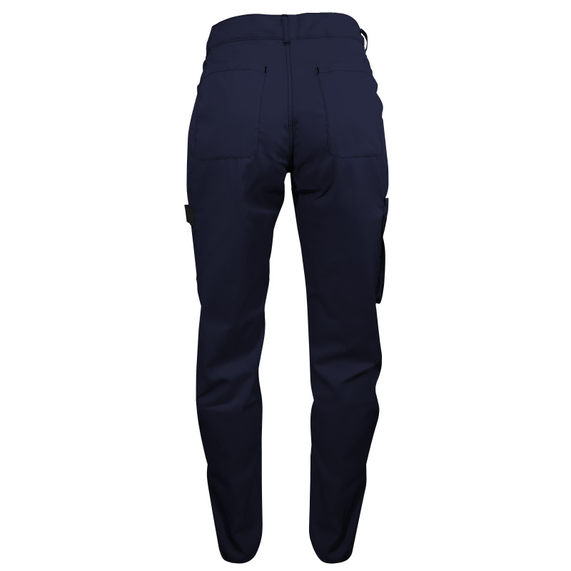 Pantalon de Travail Femme Bleu Marine - Fashion Sécurité - Résistant, Confortable et Tendance - Bricolage et Jardinage