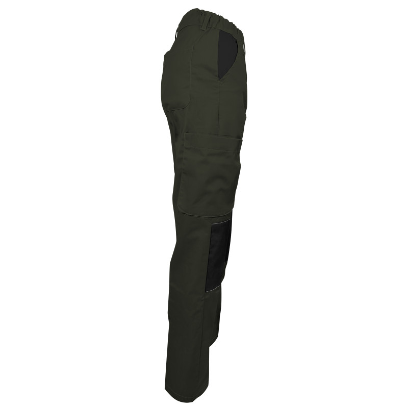 Pantalon de Travail Femme Kaki - Fashion Sécurité - Résistant, Confortable et Tendance - Bricolage et Jardinage