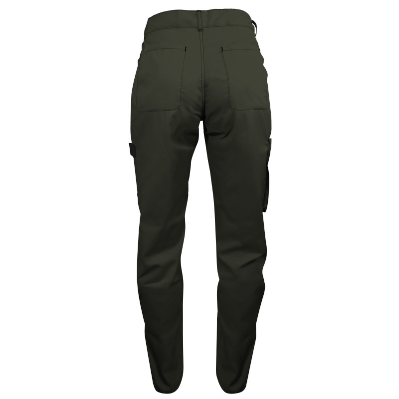 Pantalon de Travail Femme Kaki - Fashion Sécurité - Résistant, Confortable et Tendance - Bricolage et Jardinage