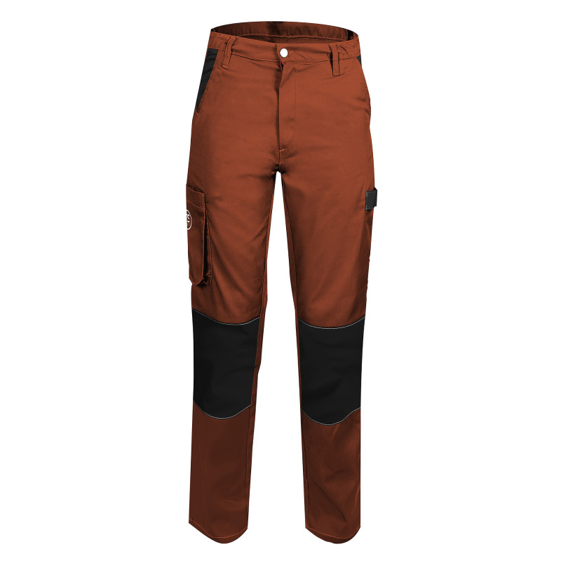 Pantalon de Travail Femme Terracotta - Fashion Sécurité - Résistant, Confortable et Tendance - Bricolage et Jardinage