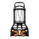 Diable pliable en acier 150kg - Plateforme aluminium - Poignées rabattables en plastique