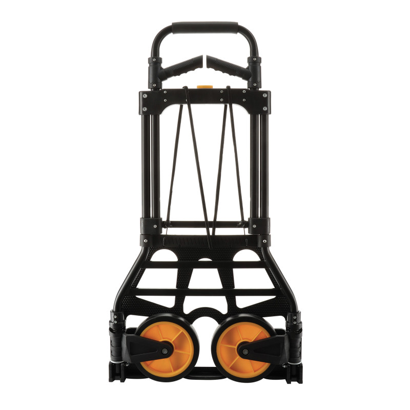 Diable pliable en acier 150kg - Plateforme aluminium - Poignées rabattables en plastique