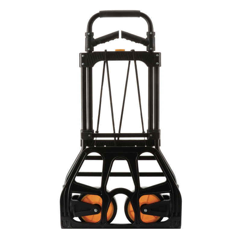 Diable pliable en acier 150kg - Plateforme aluminium - Poignées rabattables en plastique