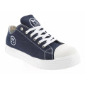 Chaussures de Sécurité Basses - Tissu Bleu Denim, Semelles Antidérapantes Blanches - Fashion Security - Confort et Style