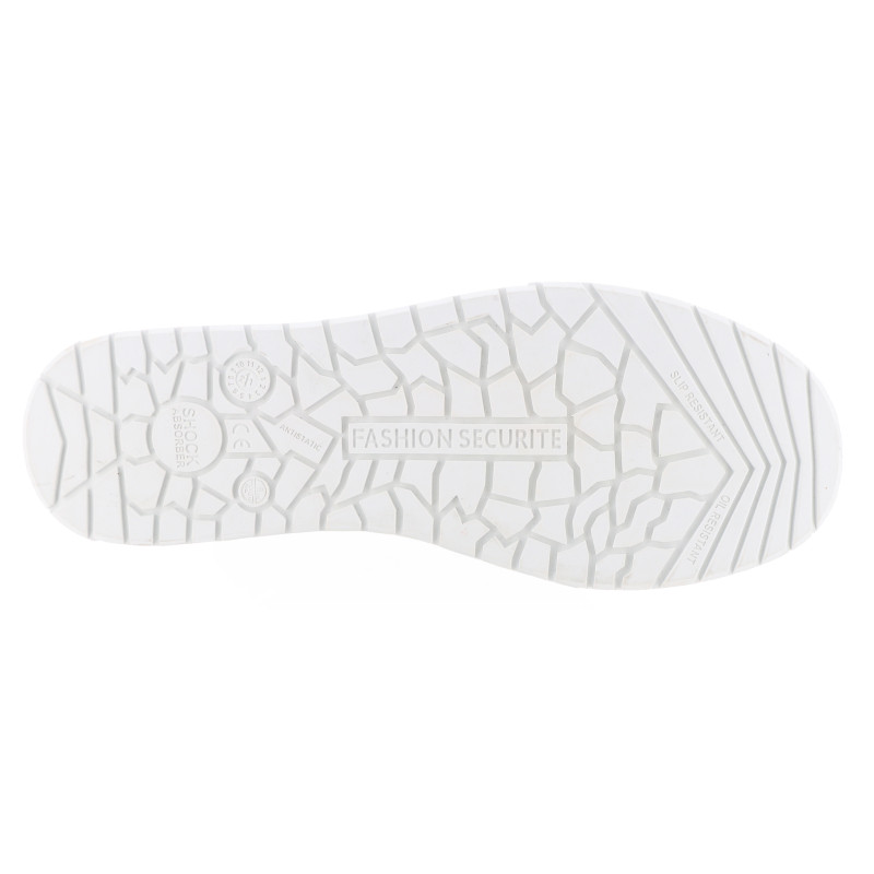Chaussures de Sécurité Basses - Tissu Bleu Denim, Semelles Antidérapantes Blanches - Fashion Security - Confort et Style