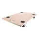 Plateau de transport à roulette 200 kg - Bois de peuplier 75x45cm