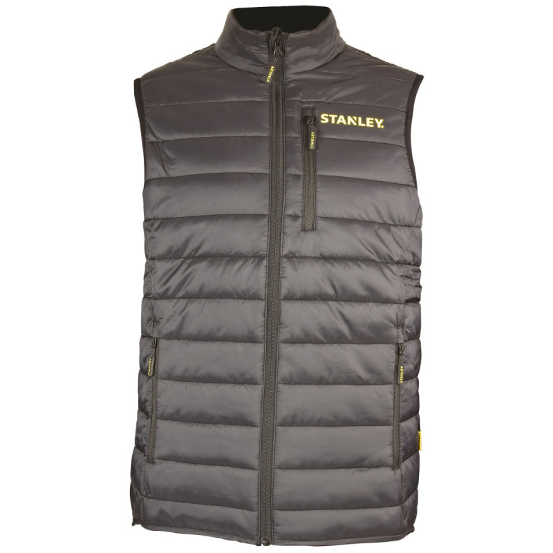 Veste sans manches Plada noire Stanley – Résistante, légère et pratique, idéale pour le travail et les activités extérieures