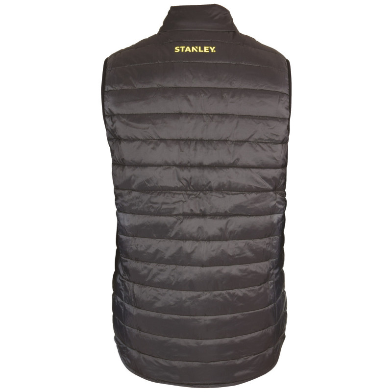 Veste sans manches Plada noire Stanley – Résistante, légère et pratique, idéale pour le travail et les activités extérieures