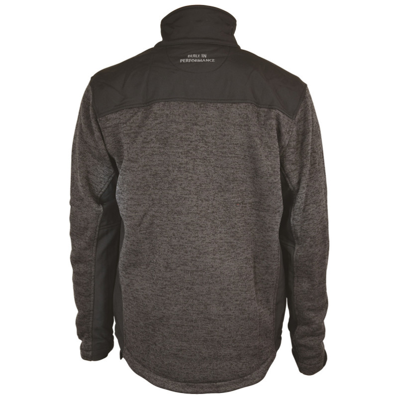 Veste Softshell Bi-Matière Tirée Black Stanley – Résistante, imperméable et confortable, idéale pour le travail en extérieur