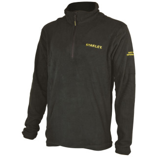Pull Polaire 1/4 Zip Buté Black Stanley – Chaud, confortable et polyvalent, idéal pour le travail et les activités extérieures