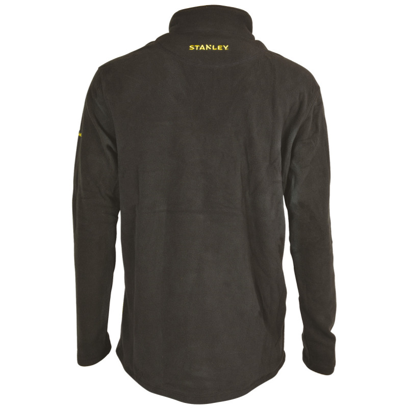 Pull Polaire 1/4 Zip Buté Black Stanley – Chaud, confortable et polyvalent, idéal pour le travail et les activités extérieures