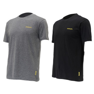 Lot de 2 T-shirts Stanley – Gris et Noir, légers et confortables, parfaits pour le travail ou les loisirs