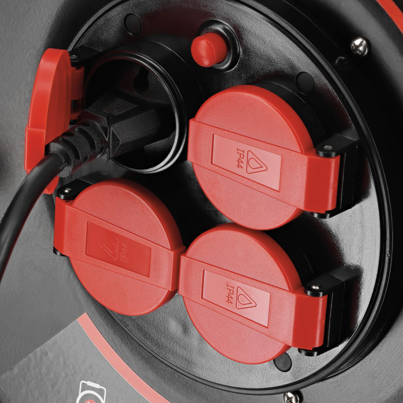Enrouleur de chantier 25 mètres - AUTOBEST - 3G2.5mm² - 4 prises - 16A