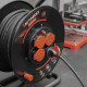 Enrouleur de chantier 25 mètres - AUTOBEST - 3G2.5mm² - 4 prises - 16A