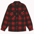 Dickies Surchemise Homme Portland Rouge – Chemise Chaude à Carreaux – Look Outdoor et Urbain