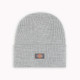 Bonnet Dickies Gris – Maille Acrylique à Revers – Chaleur & Style Urbain