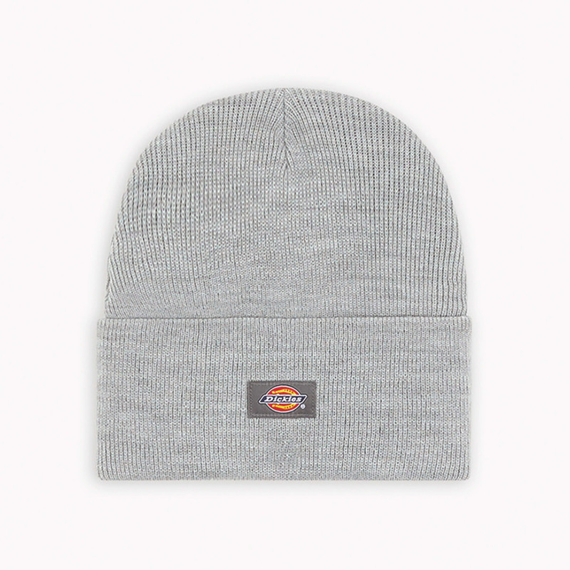 Bonnet Dickies Gris – Maille Acrylique à Revers – Chaleur & Style Urbain