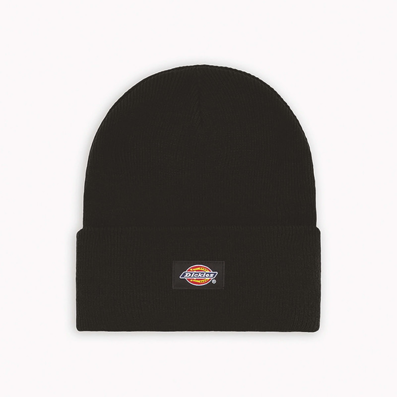 Bonnet Dickies Noir – Maille Acrylique à Revers – Chaleur & Style Urbain